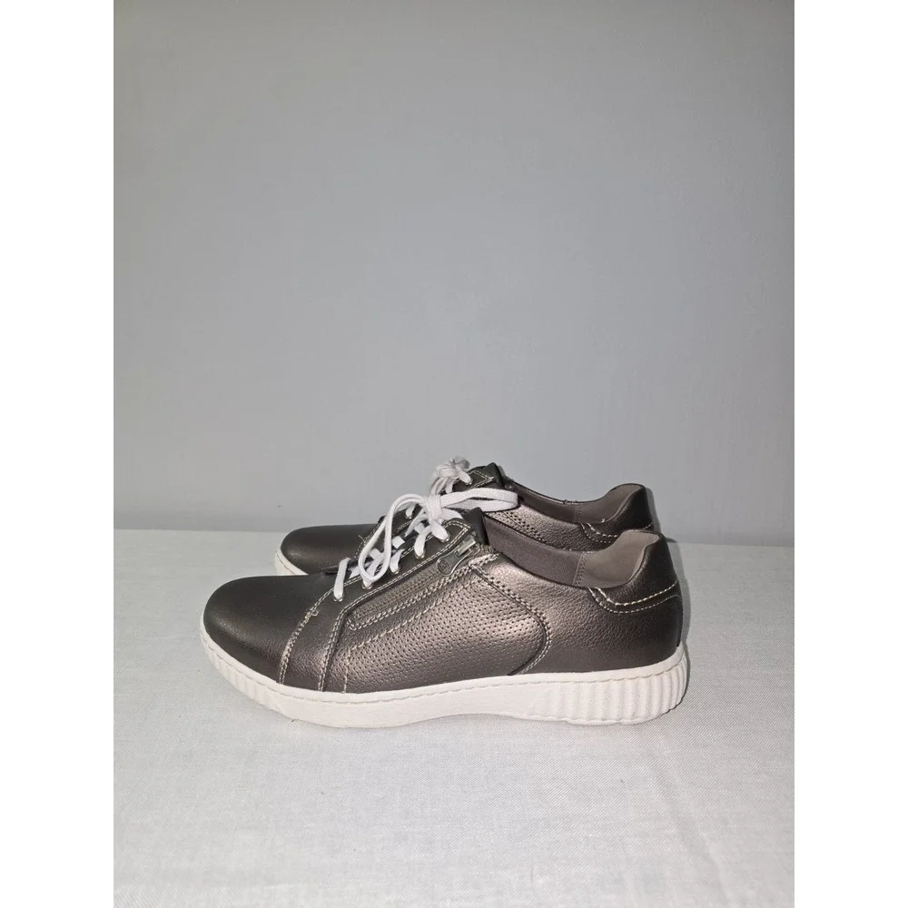 Clarks Women's Caroline Janna Bronze Leather Comfortable Sneakers Sz 11 M NIB